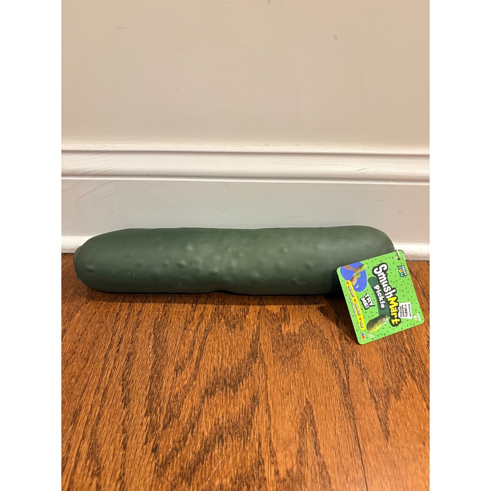 Crazy Fun SmushMart Pickle Jumbo Squishy Squeezy Fidget Toy Green 13 Inch RMS